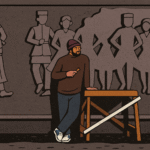 Devvrat Vishwakarma street art museum mural on a wall in Shimla
